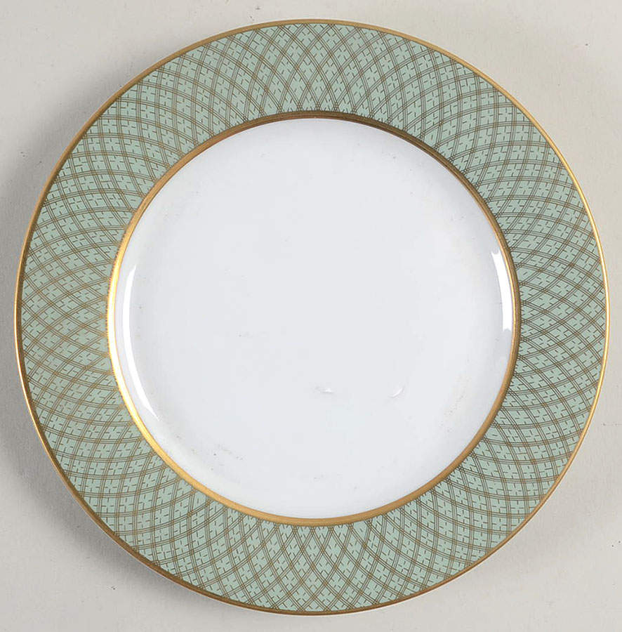 Imperial Dynasty Mint Green Bread & Butter Plate by Fitz & Floyd-1