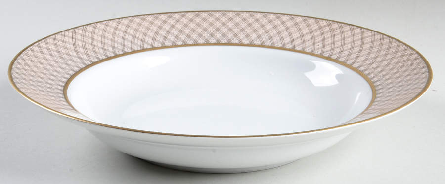 Imperial Dynasty Shell Peach Large Rim Soup Bowl by Fitz & Floyd-1