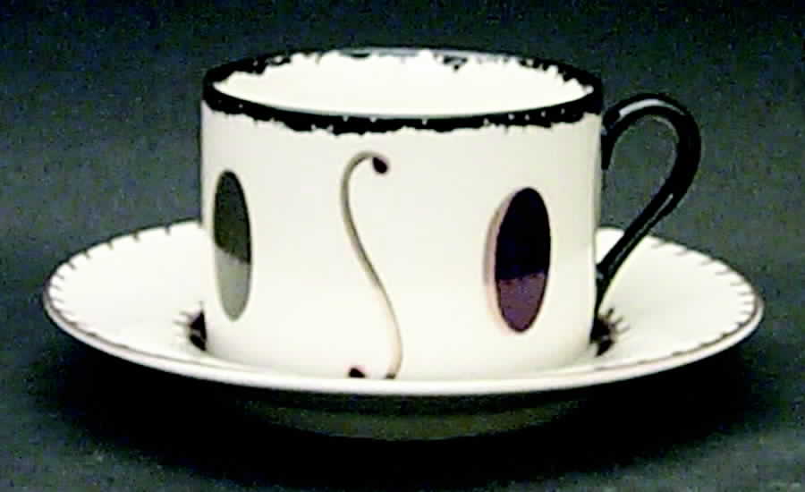 Intuizione Flat Cup & Saucer Set by Fitz & Floyd-1