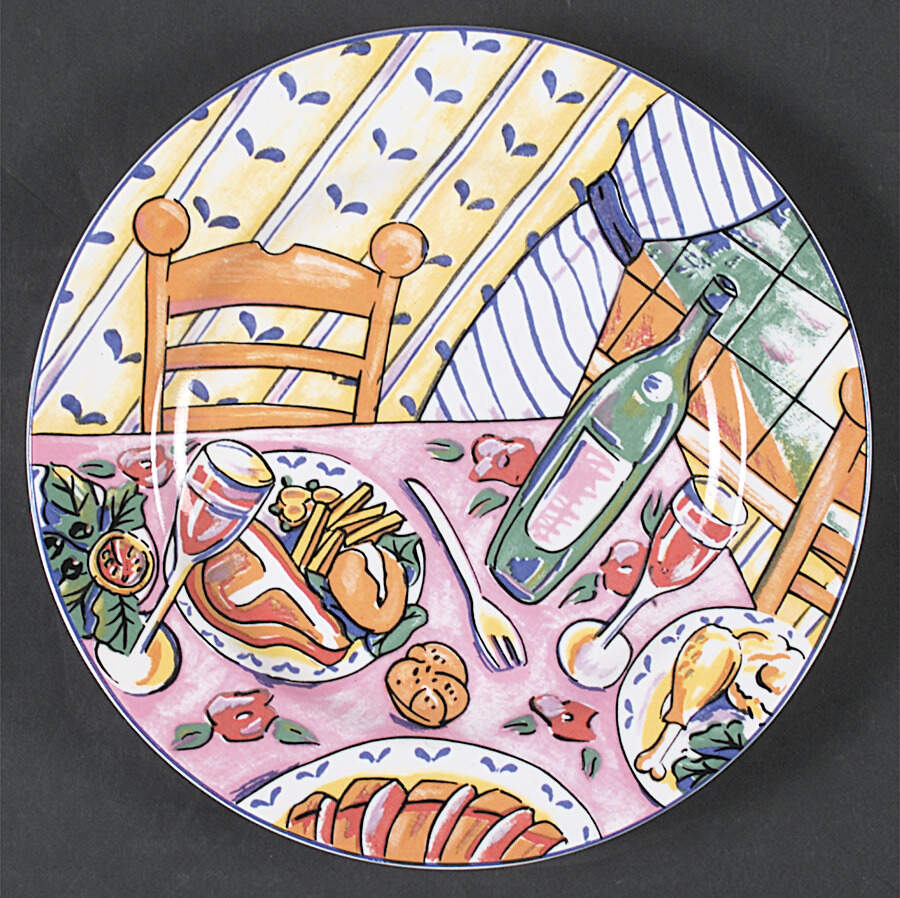 It's Mealtime Salad Plate by Fitz & Floyd-1