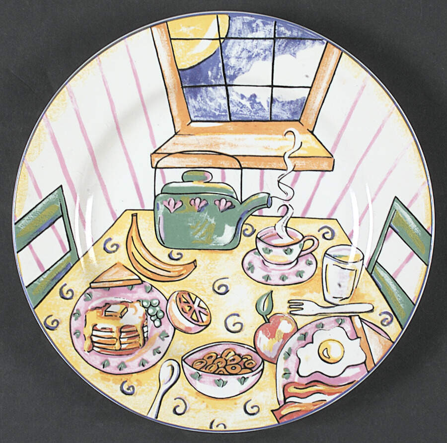 It's Mealtime Salad Plate by Fitz & Floyd-1