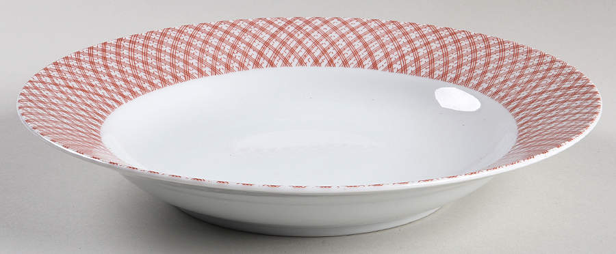 Japonaise Terra Cotta Large Rim Soup Bowl by Fitz & Floyd-1