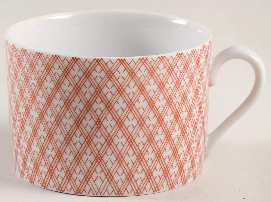 Japonaise Terra Cotta Flat Cup by Fitz & Floyd-1