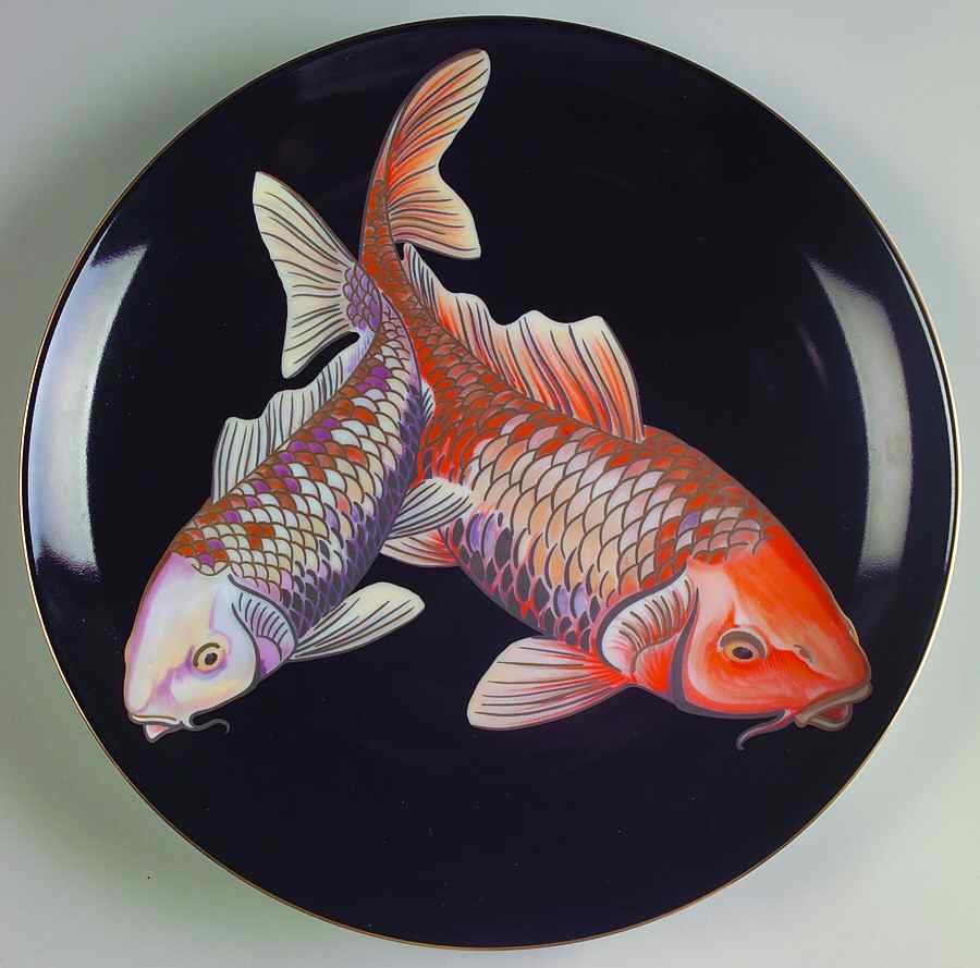 Koi Pond Luncheon Plate by Fitz & Floyd-1