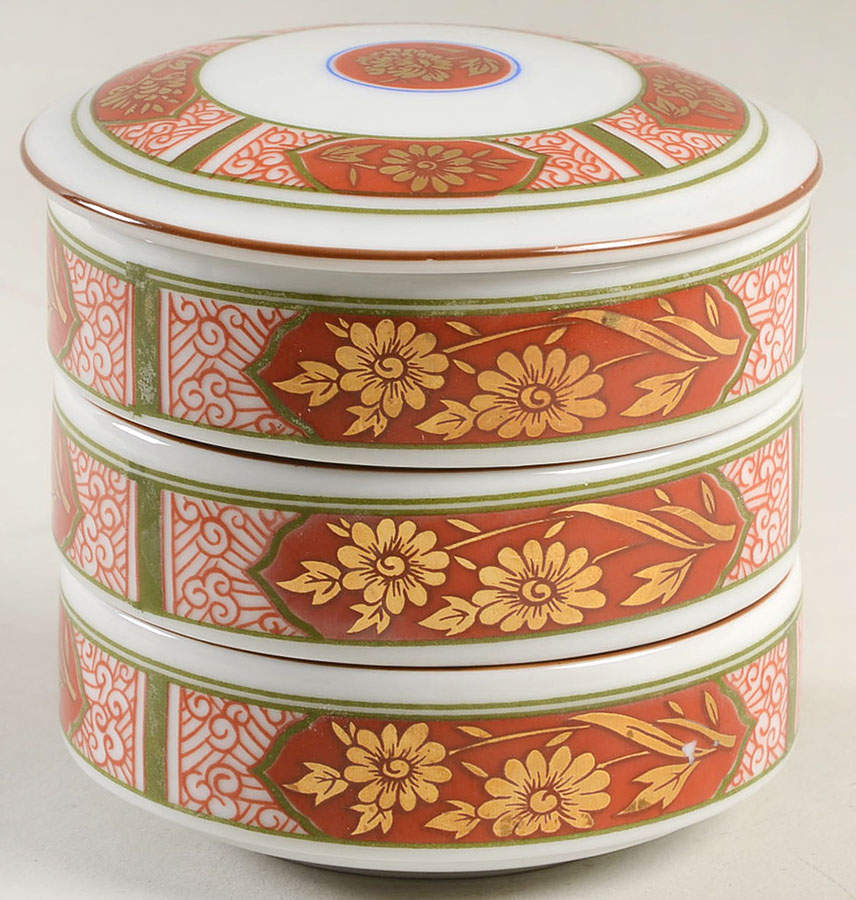 Kyoto (4 Piece) Small Stack Set (3 Small Bowls & Lid) by Fitz & Floyd-1