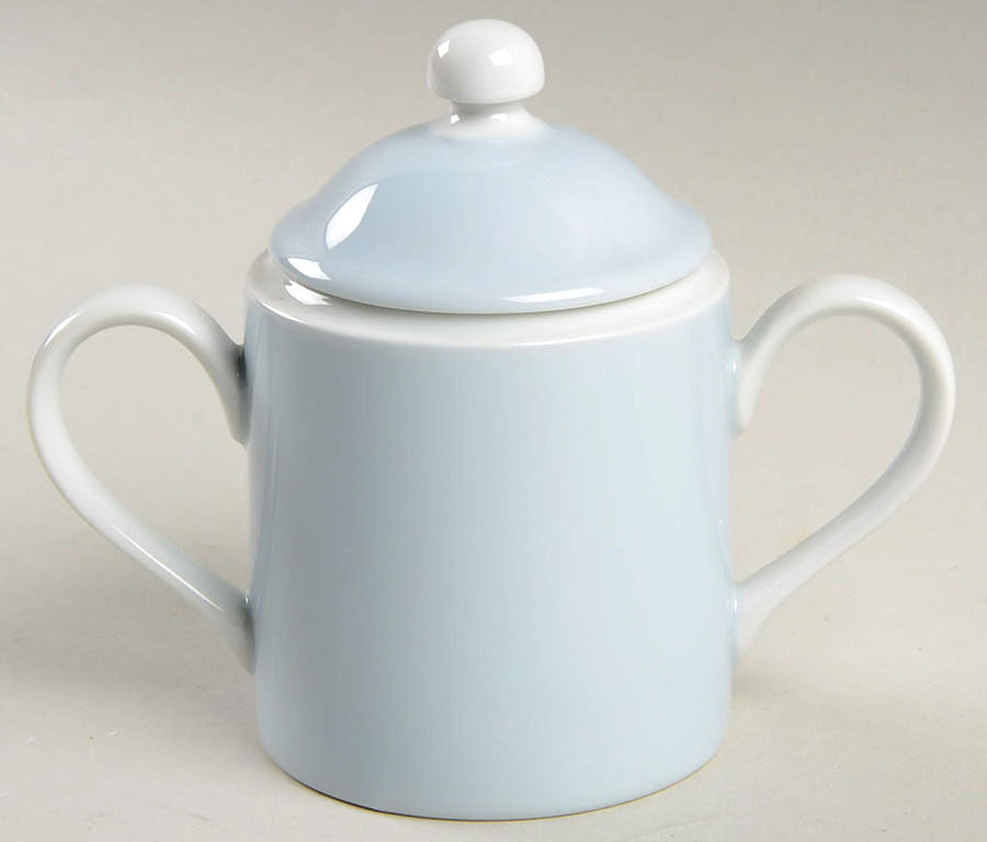 La Ronde Blue Sugar Bowl & Lid by Fitz & Floyd-1