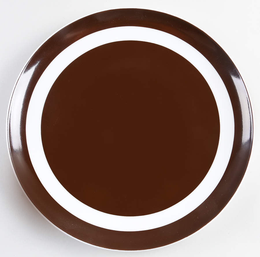 La Ronde Dark Brown 12" Round Buffet Plate by Fitz & Floyd-1