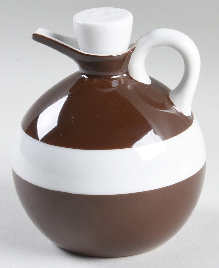 La Ronde Dark Brown Oil Cruet and Stopper by Fitz and Floyd-1