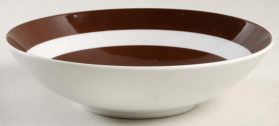 La Ronde Dark Brown 8" Round Vegetable Bowl by Fitz and Floyd-1
