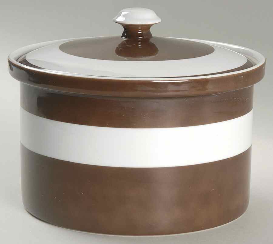 La Ronde Dark Brown 2.5 Qt Round Covered Casserole by Fitz & Floyd-1