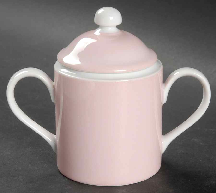 La Ronde Pink Sugar Bowl & Lid by Fitz & Floyd-1