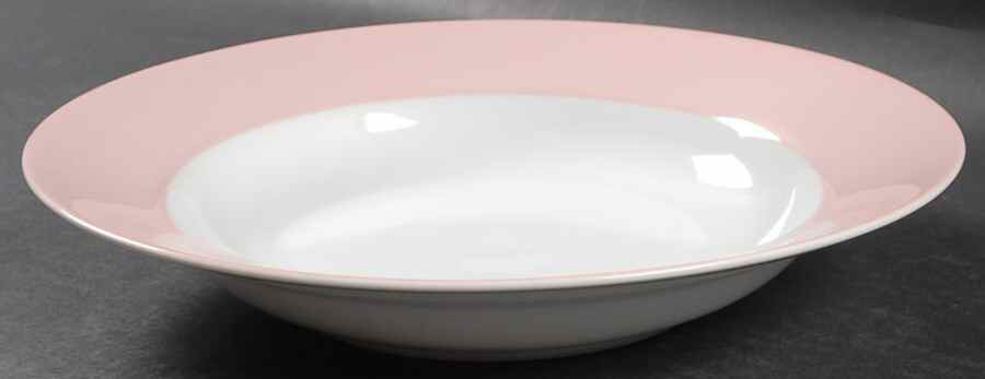 La Ronde Pink Large Rim Soup Bowl by Fitz & Floyd-1