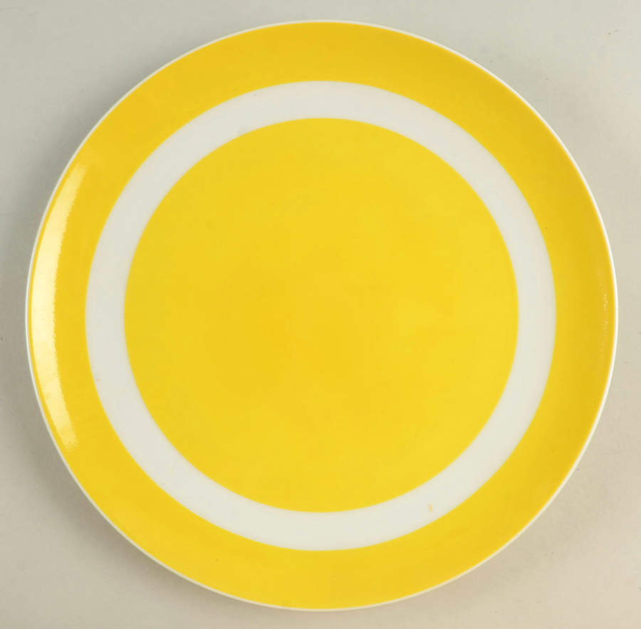 La Ronde Dark Yellow Luncheon Plate by Fitz & Floyd-1