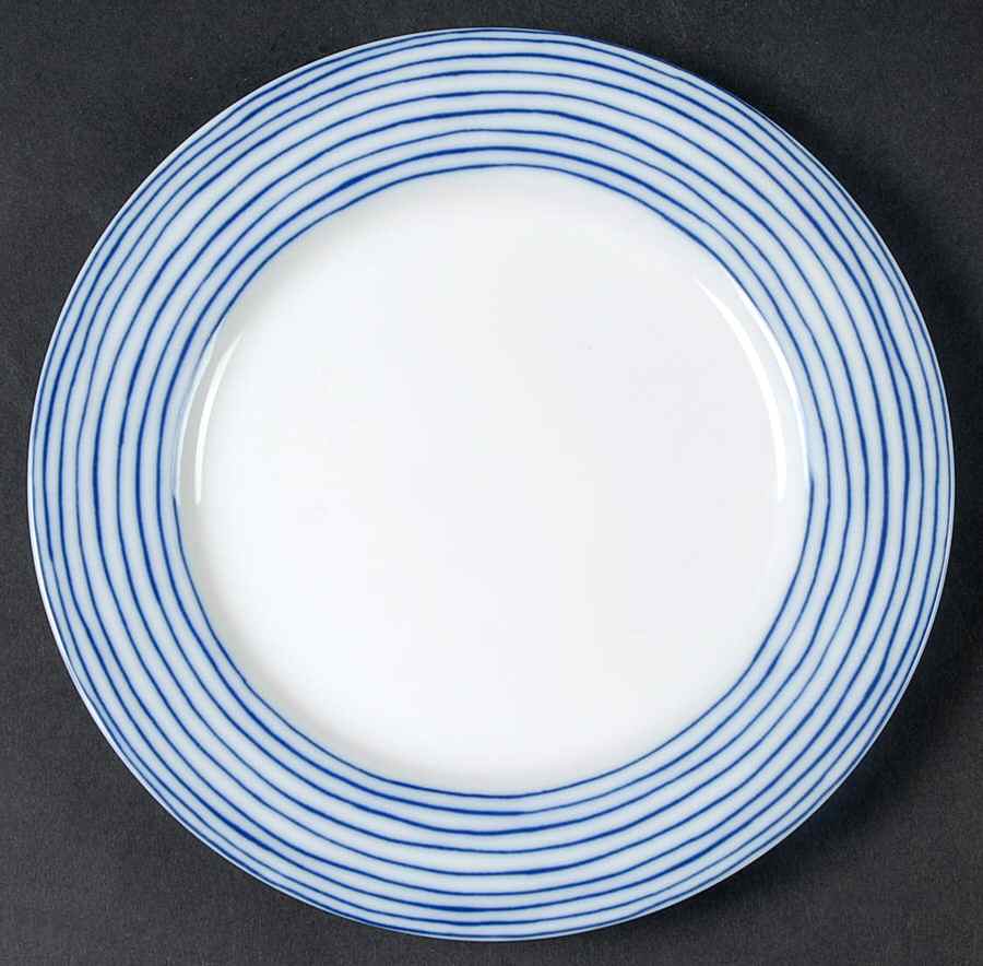 Les Bands Blue Bread & Butter Plate by Fitz & Floyd-1