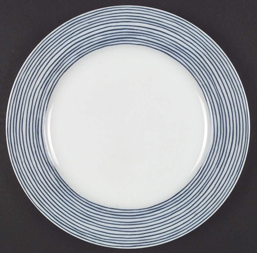 Les Bands Blue Dinner Plate by Fitz & Floyd-1