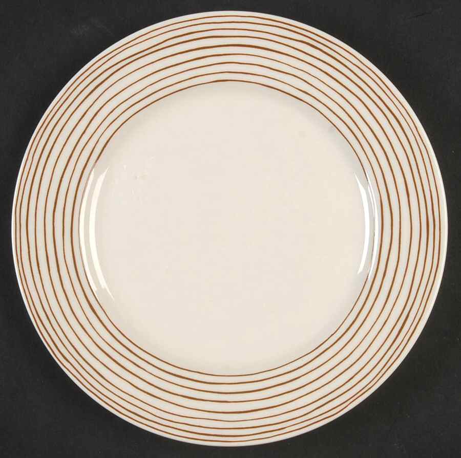 Les Bands Brown Bread & Butter Plate by Fitz & Floyd-1