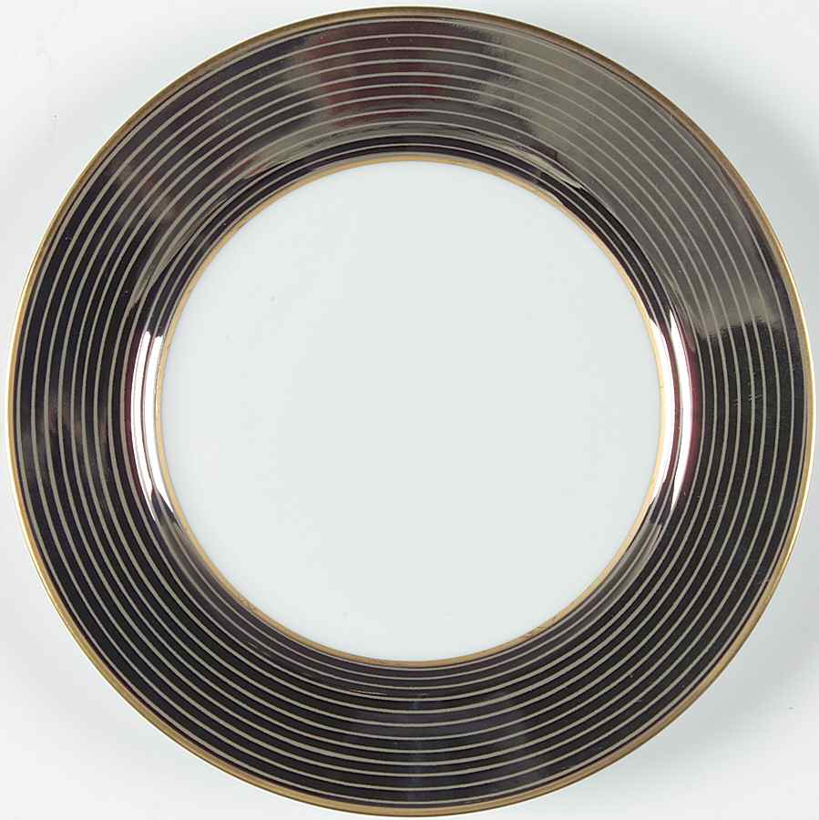 Les Bandes Platinees Bread & Butter Plate by Fitz & Floyd-1
