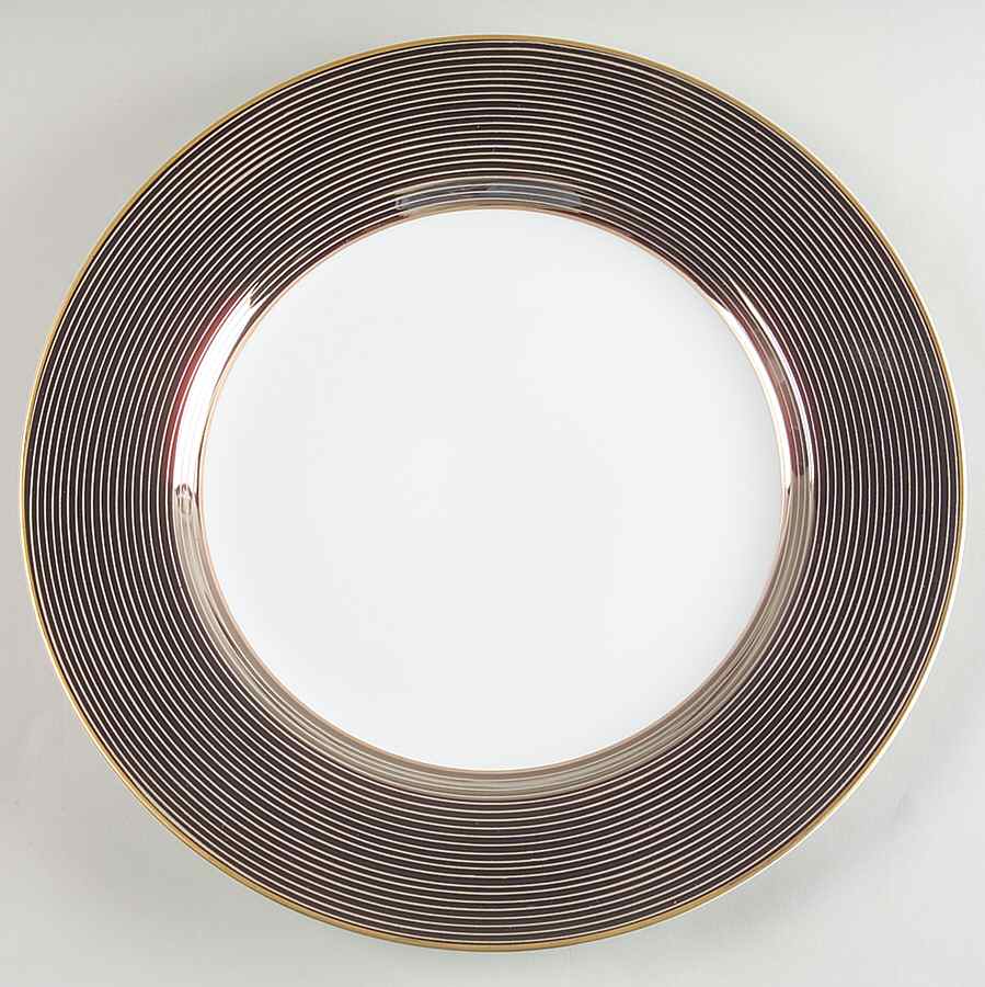Les Bandes Platinees Service Plate (Charger) by Fitz & Floyd-1