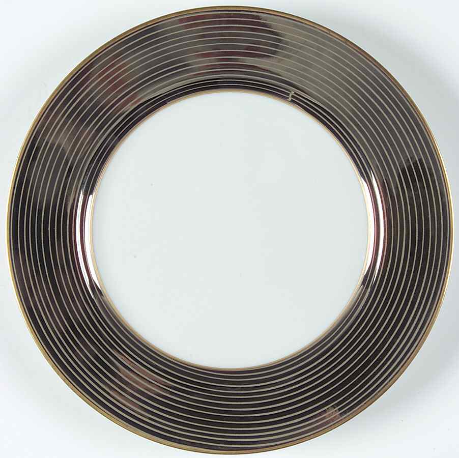 Les Bandes Platinees Salad Plate by Fitz & Floyd-1