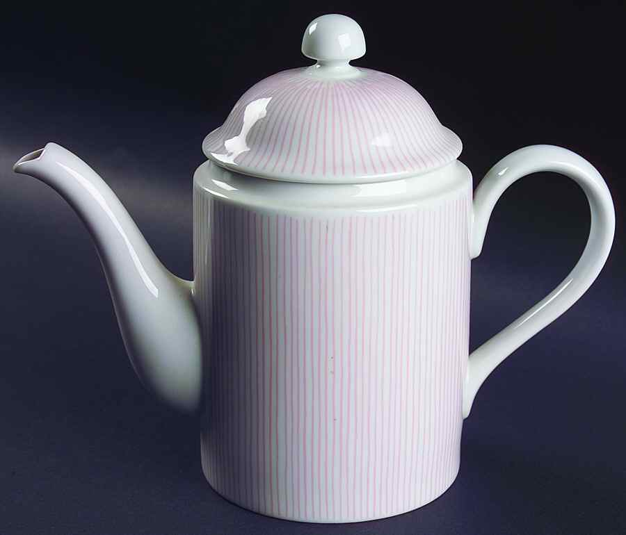 Les Bands Pink Coffee Pot & Lid by Fitz & Floyd-1