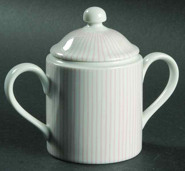 Les Bands Pink Sugar Bowl & Lid by Fitz and Floyd-1
