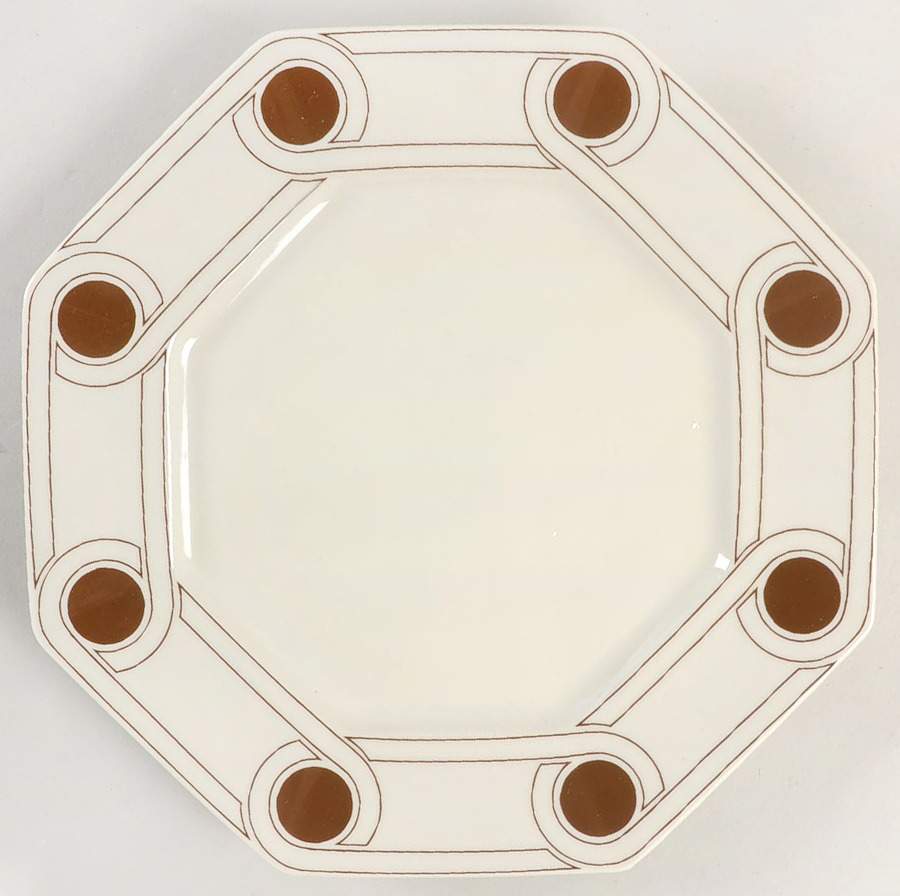 Le Continentale Brown Dinner Plate by Fitz & Floyd-1