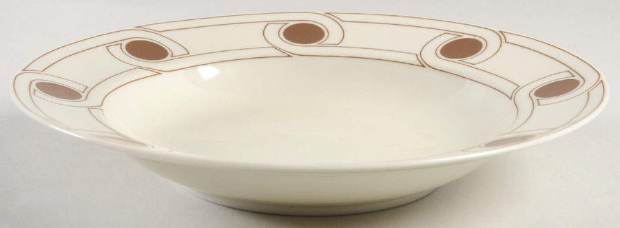 Le Continentale Brown Rim Soup Bowl by Fitz & Floyd-1