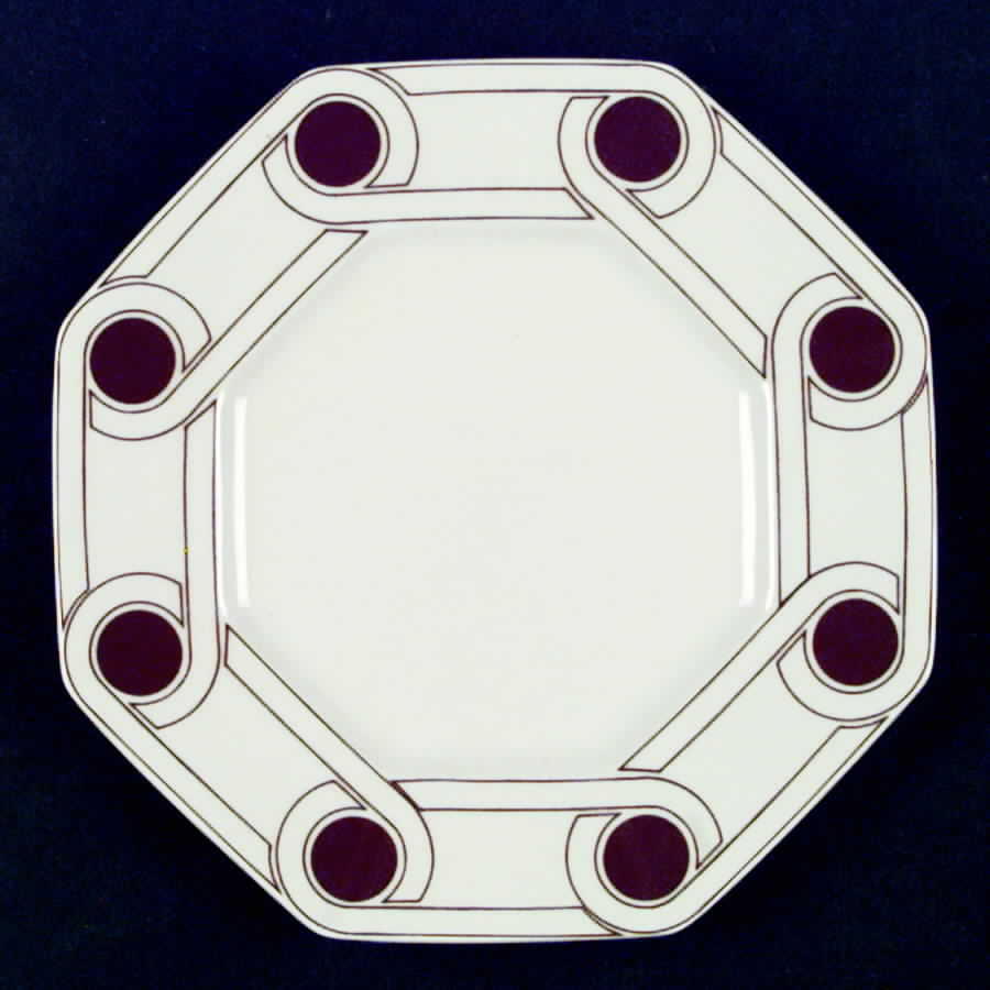 Le Continentale Brown Salad Plate by Fitz & Floyd-1