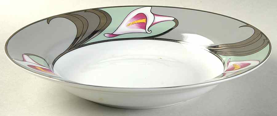 Lis De Platine Large Rim Soup Bowl by Fitz & Floyd-1