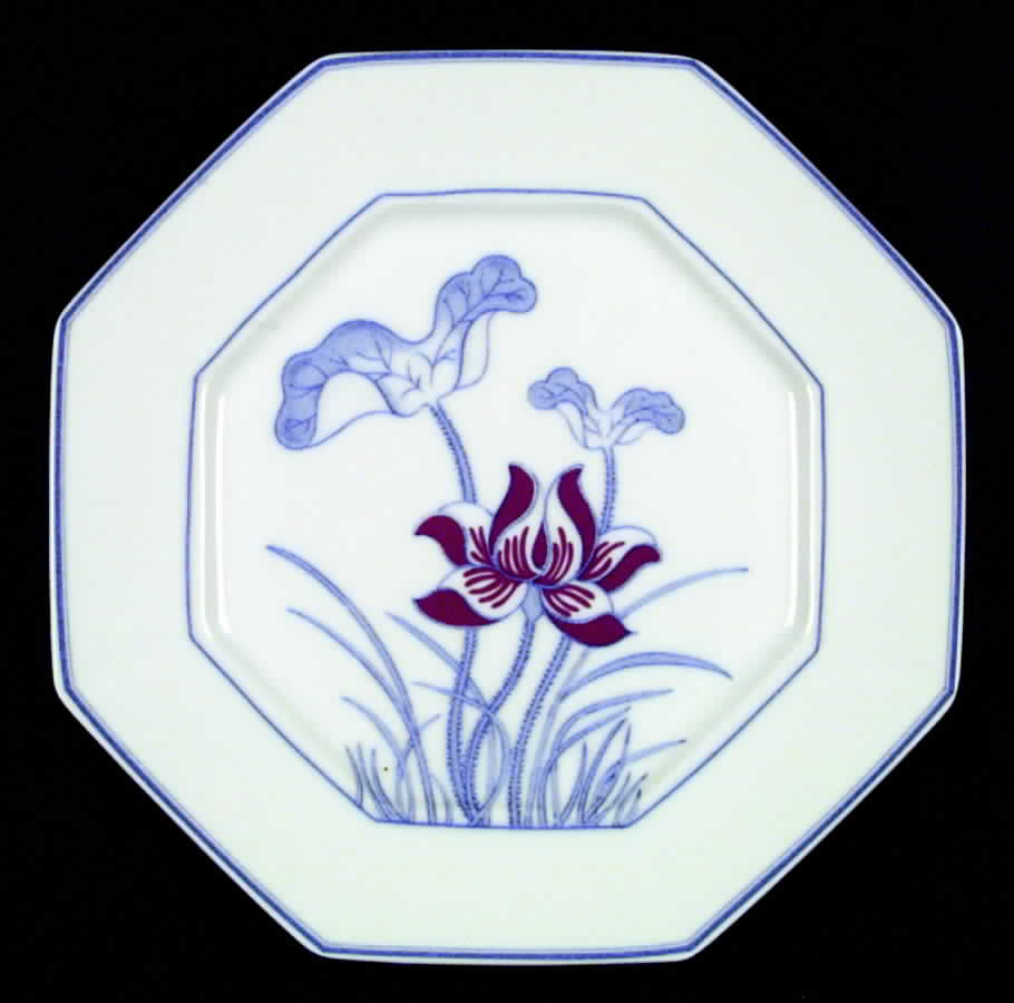 Lotus Bleu Dinner Plate by Fitz & Floyd-1