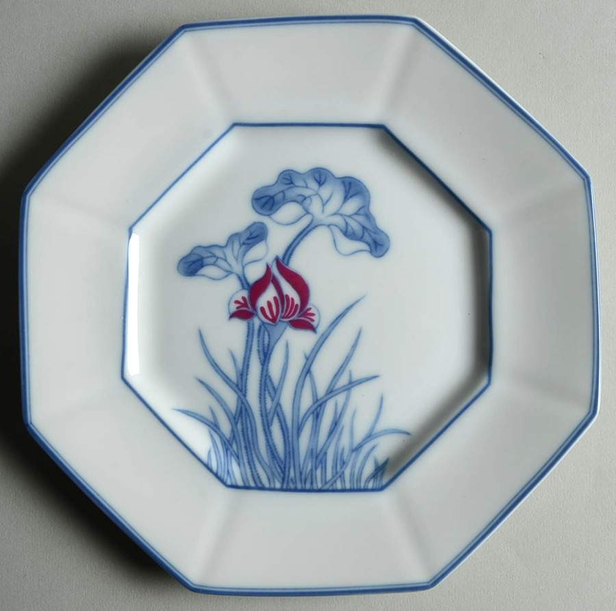 Lotus Bleu Salad Plate by Fitz & Floyd-1