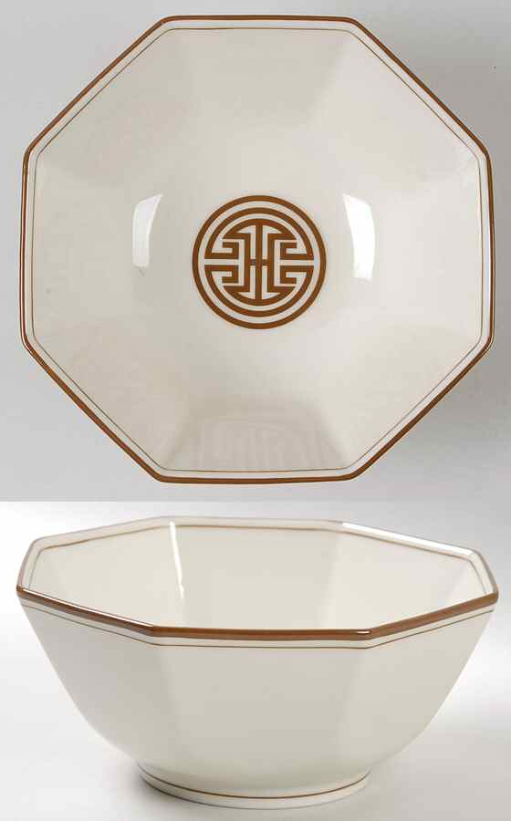 Mandarin Crest 6" Octagonal Vegetable Bowl by Fitz & Floyd-1