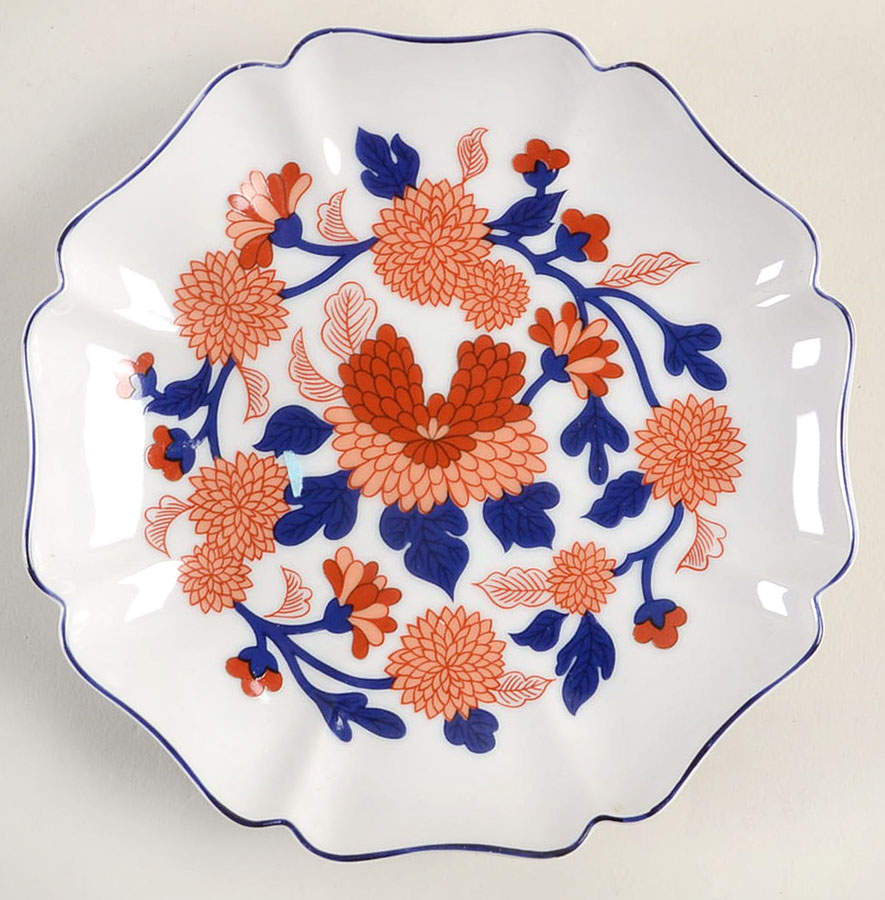 Mandarin Garden Scalloped Bread & Butter Plate by Fitz & Floyd-1