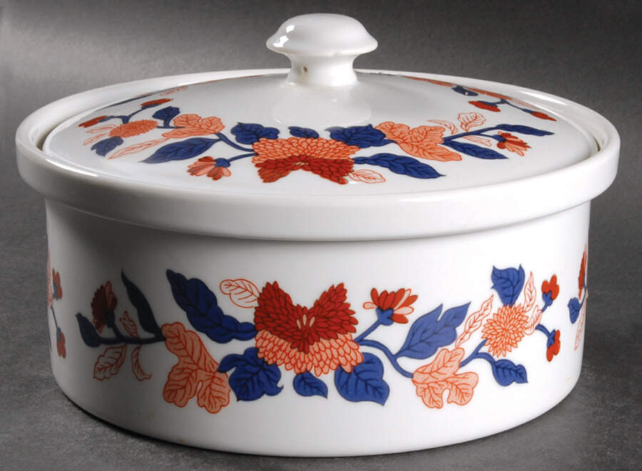 Mandarin Garden 1.75 Qt Round Covered Casserole by Fitz & Floyd-1