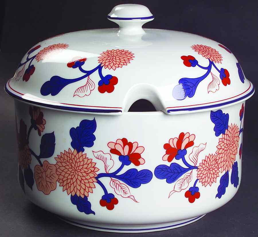 Mandarin Garden Tureen &  Lid by Fitz & Floyd-1