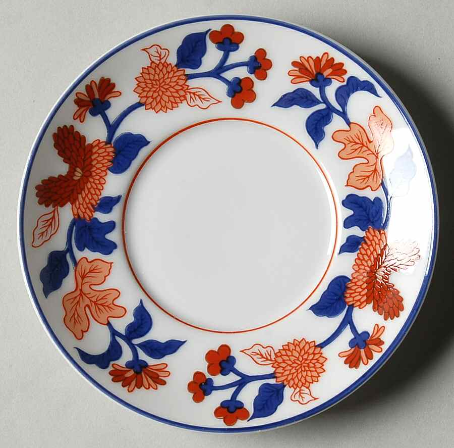 Mandarin Garden 3-Piece Pot de Creme, Underplate Only by Fitz & Floyd-1