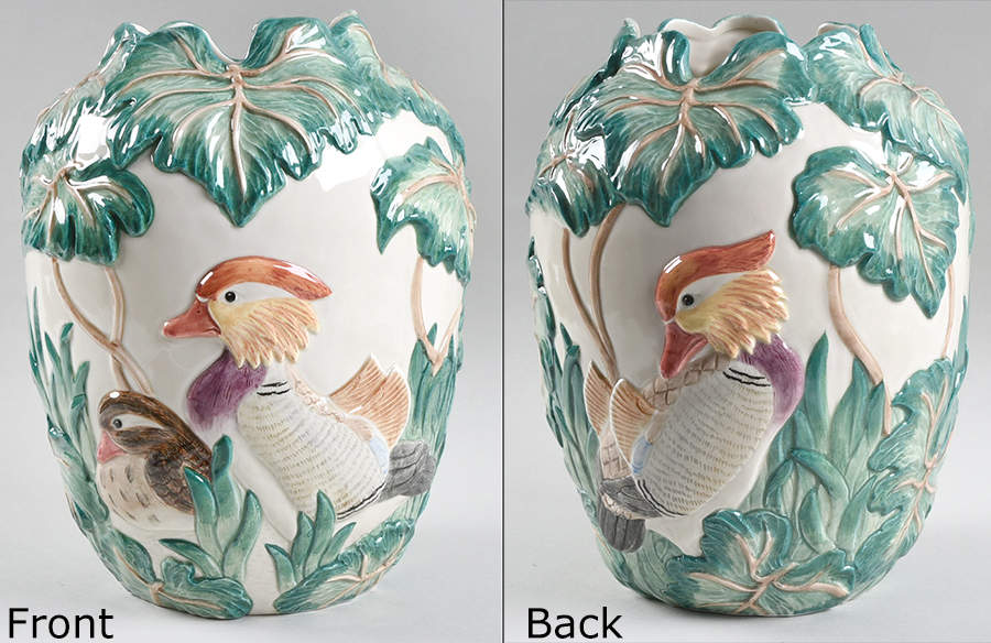 Mandarin Marsh 10" Vase by Fitz & Floyd-1