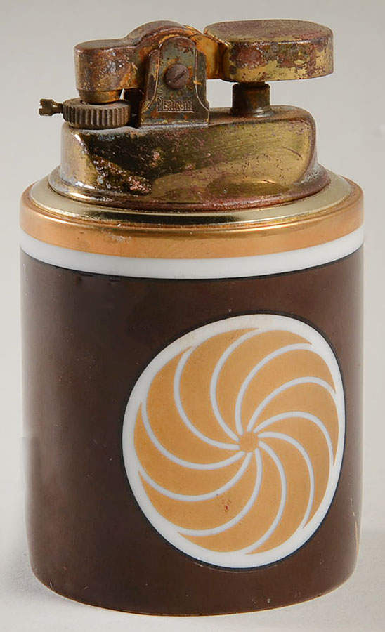 Medaillon D'Or Dark Brown Cigarette Lighter by Fitz & Floyd-1
