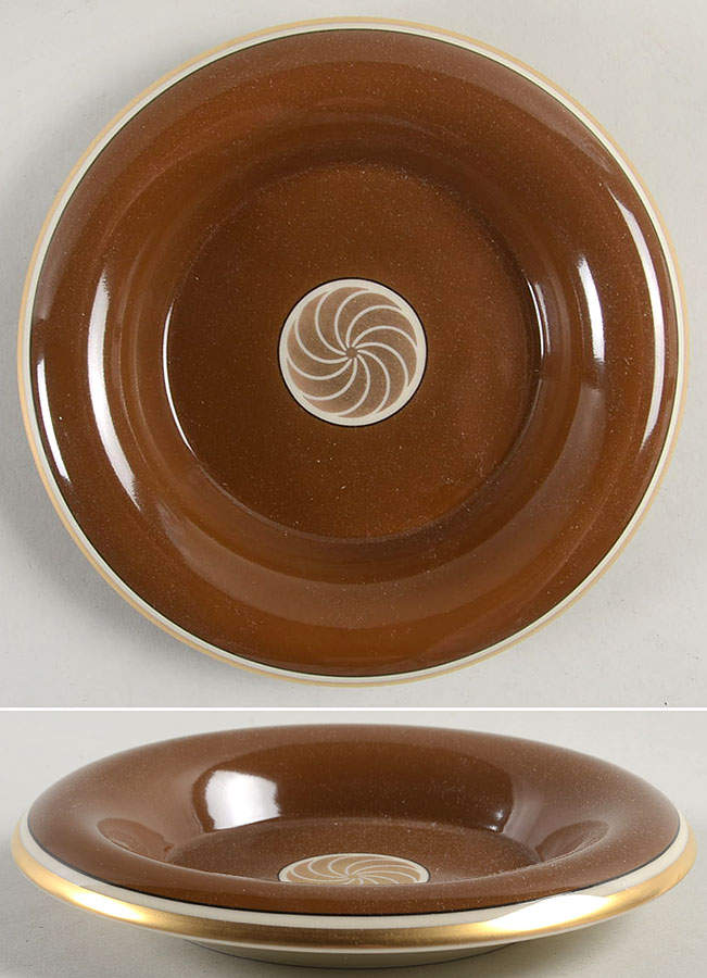 Medaillon d'Or Cognac (Medium Brown) Small Ashtray by Fitz & Floyd-1