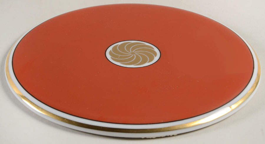 Medaillon d'Or Orange (Terra Cotta) Trivet by Fitz & Floyd-1