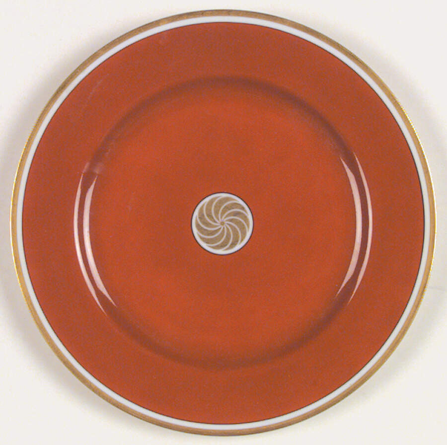 Medaillon d'Or Orange (Terra Cotta) Dinner Plate by Fitz & Floyd-1