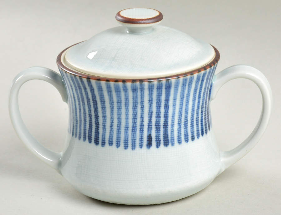 Mingei Sugar Bowl & Lid by Fitz & Floyd-1