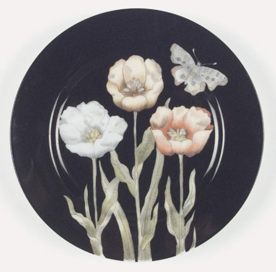 Midnight Poppy Salad Plate by Fitz & Floyd-1