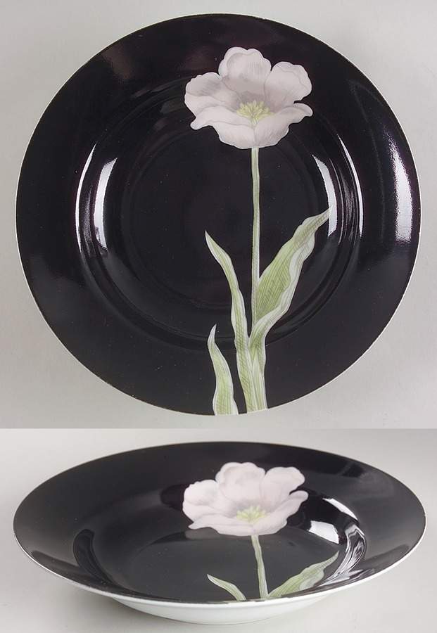 Midnight Poppy Large Rim Soup Bowl by Fitz & Floyd-1