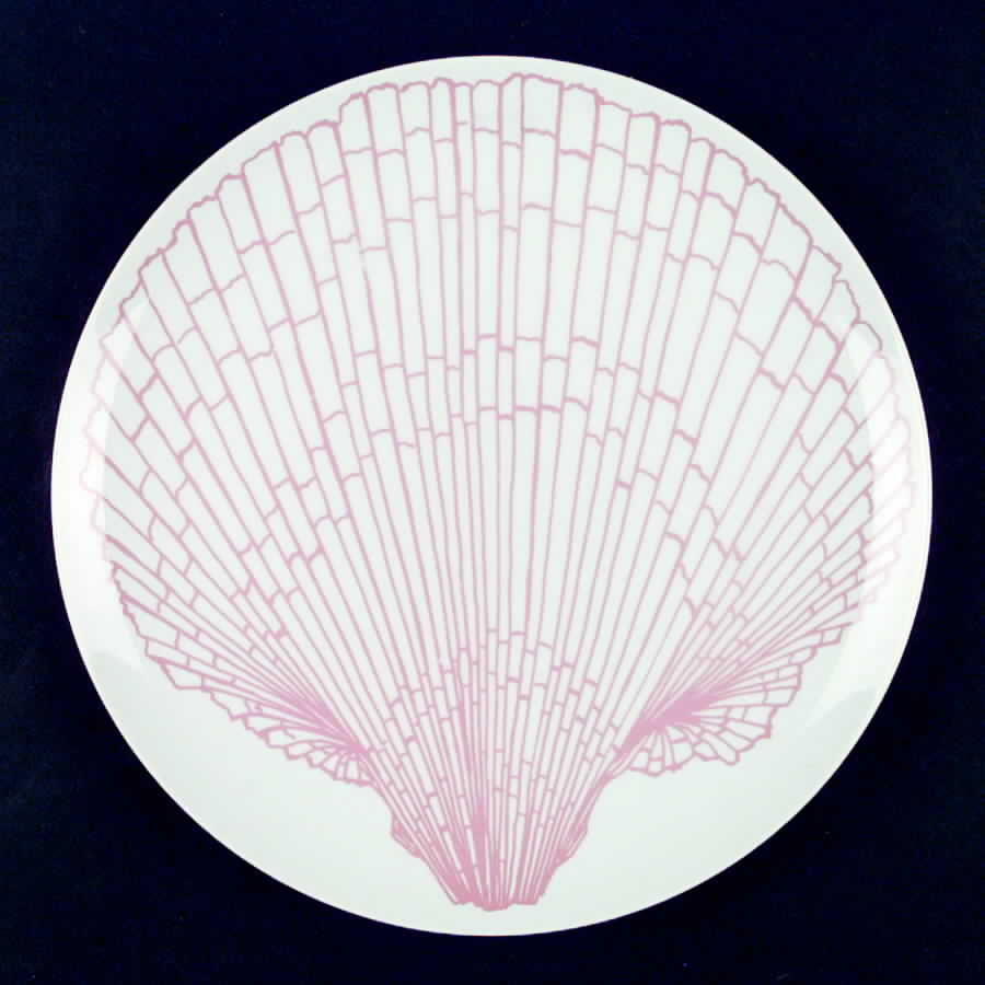 Monotone Shell Peach Dinner Plate by Fitz & Floyd-1