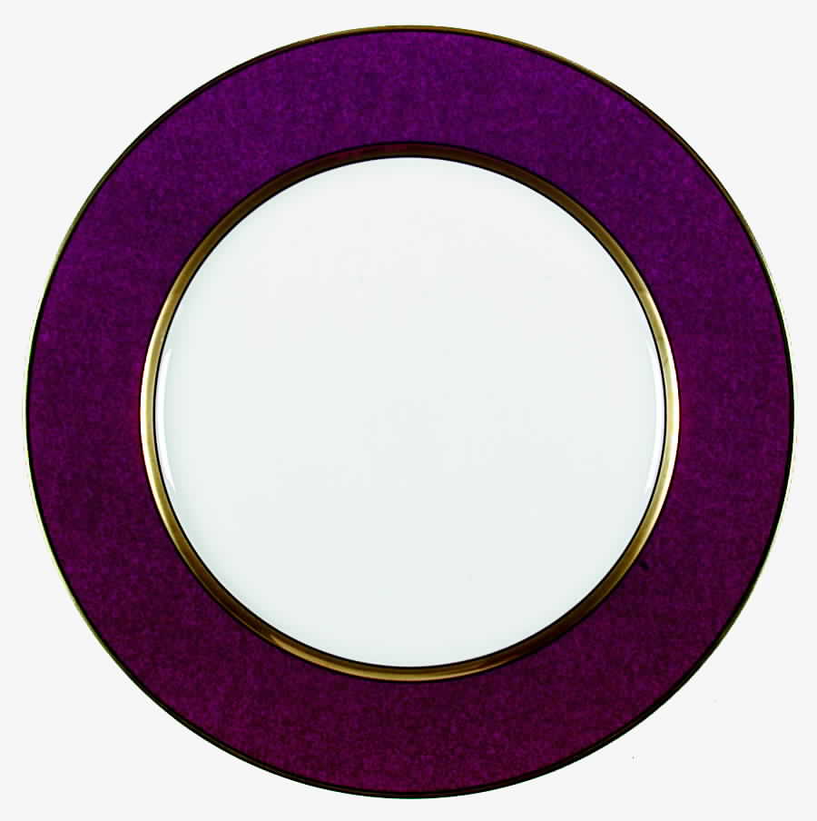 Mouchetee Aubergine Dinner Plate by Fitz & Floyd-1