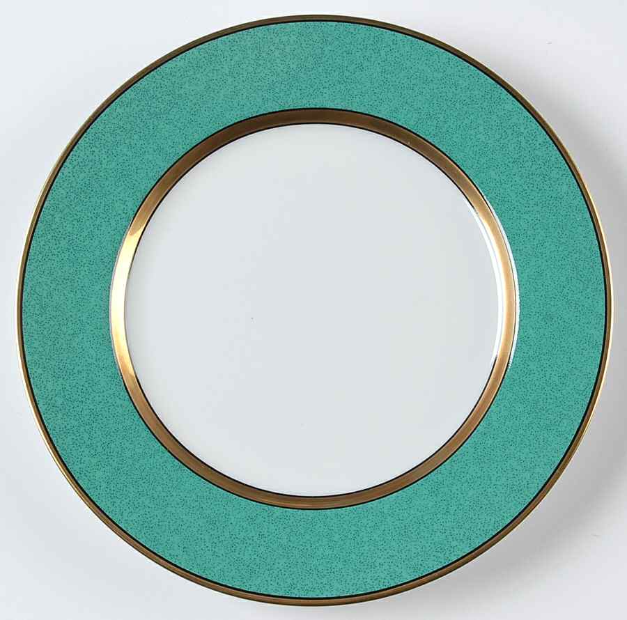 Mouchetee Teal Green Salad Plate by Fitz & Floyd-1