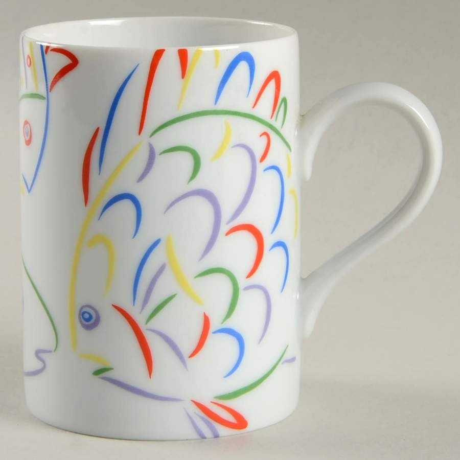 Neon Fish Mug by Fitz & Floyd-1