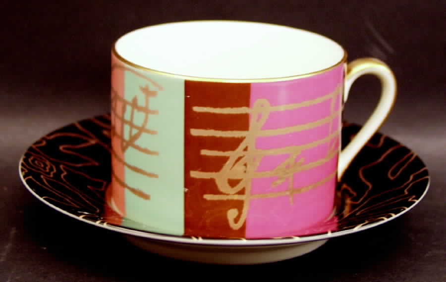 Nocturne Flat Cup & Saucer Set by Fitz & Floyd-1