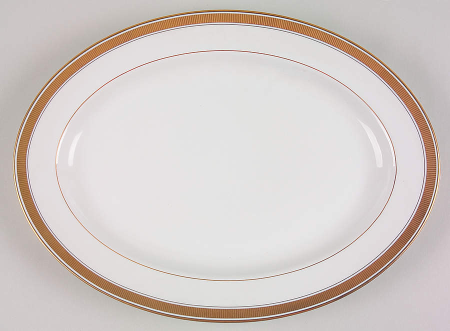 Oak Park 14" Oval Serving Platter by Fitz & Floyd-1